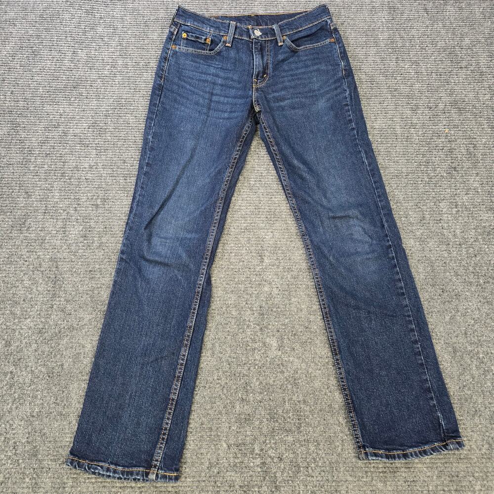 Levi's 514 Jeans Mens 30x32 Blue Straight Fit Stretch Dark Wash